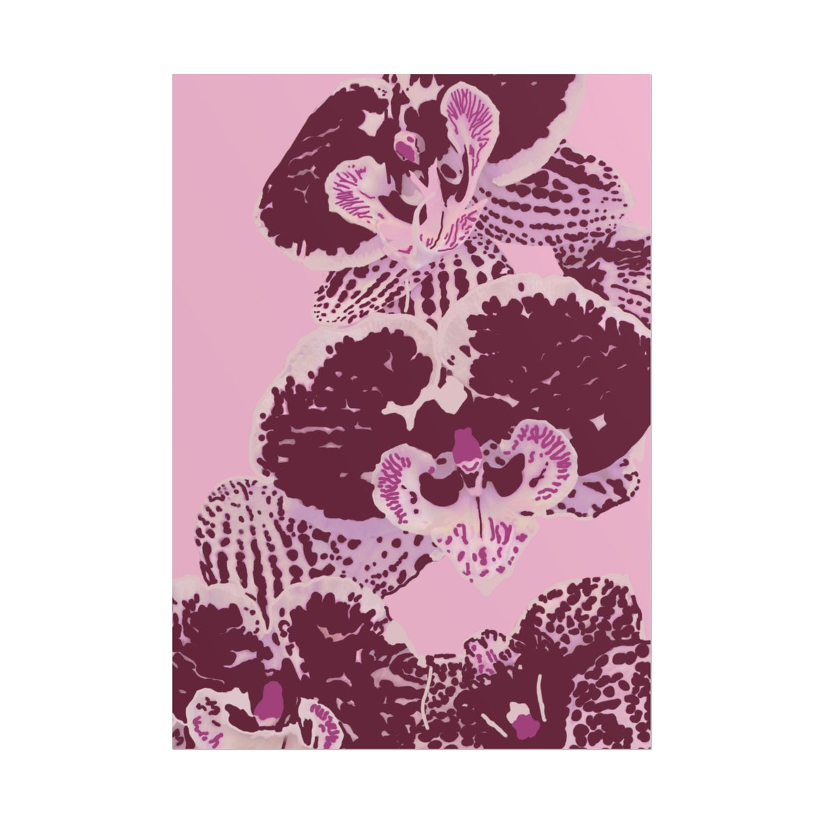 PURPLE ORCHIDS PRINT