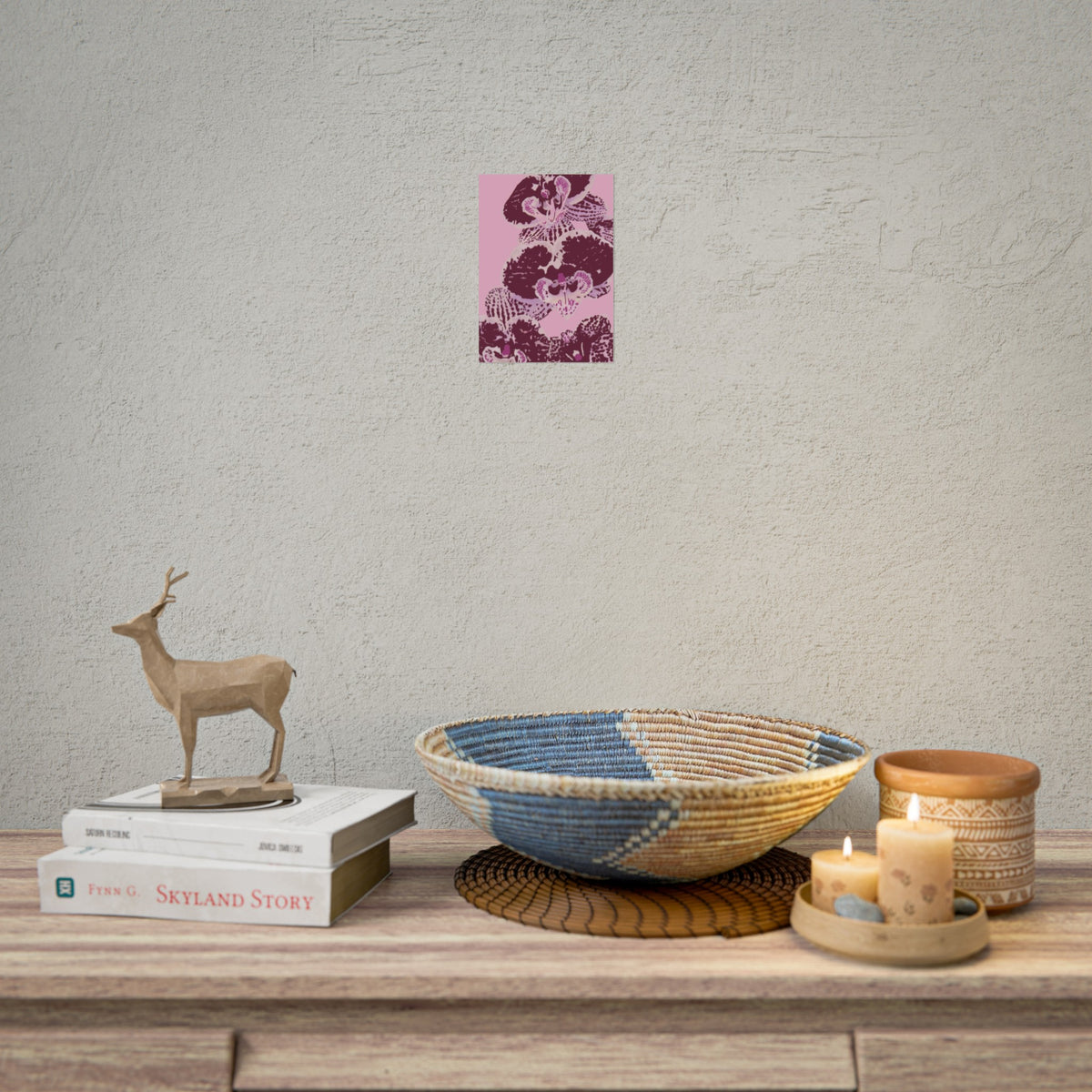 PURPLE ORCHIDS PRINT