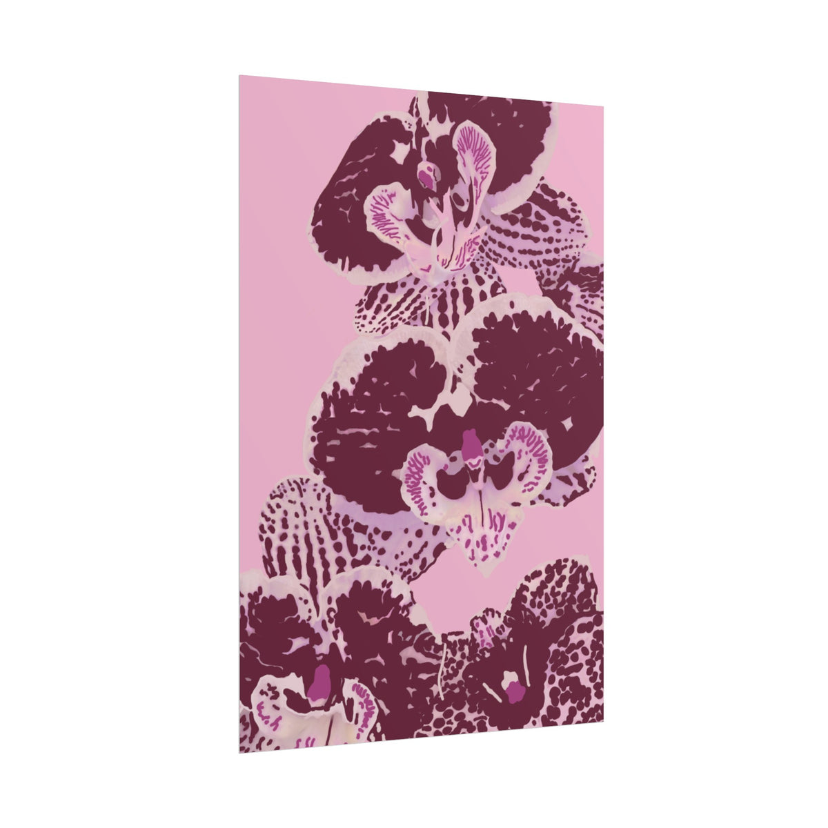 PURPLE ORCHIDS PRINT