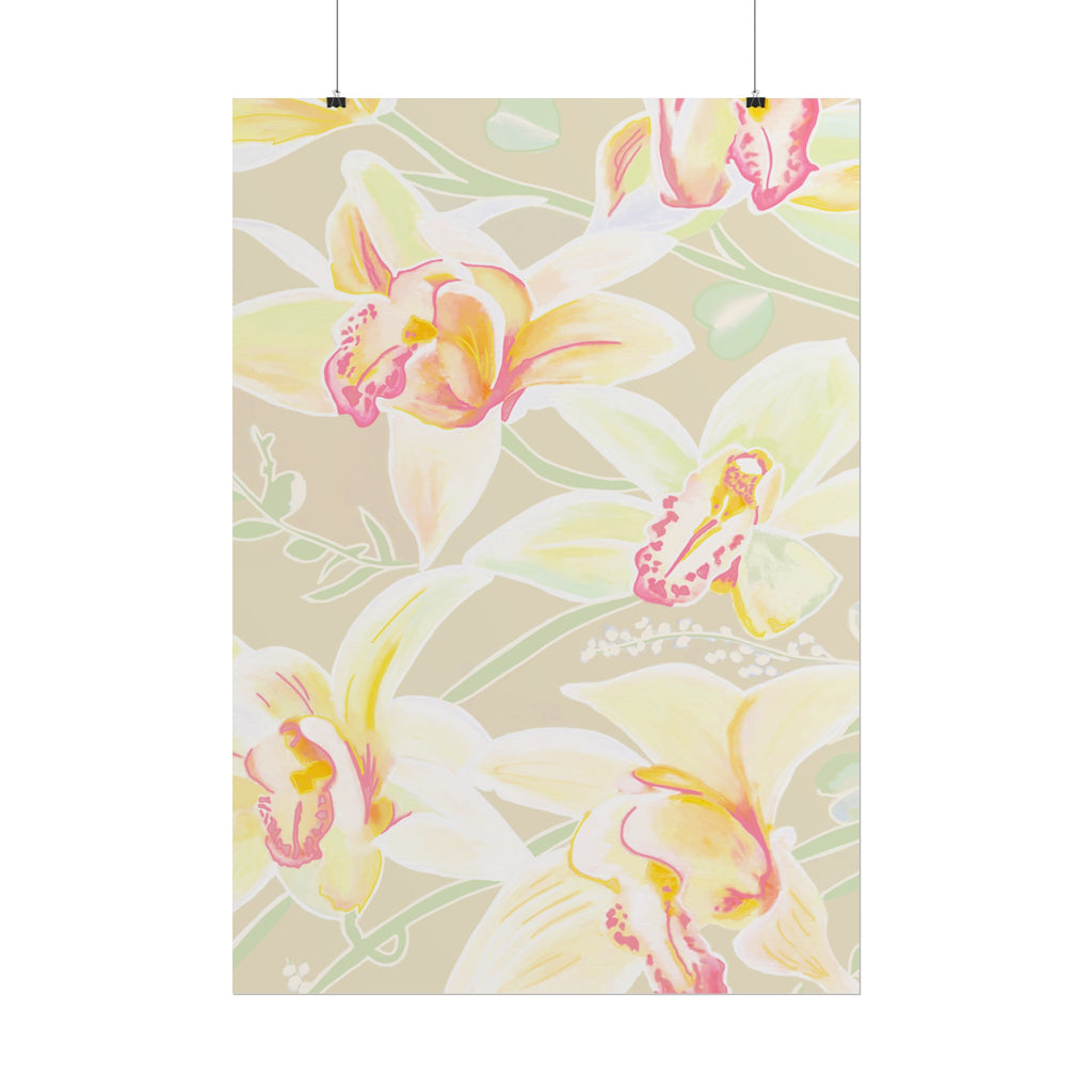 BABY YELLOW ORCHIDS PRINT