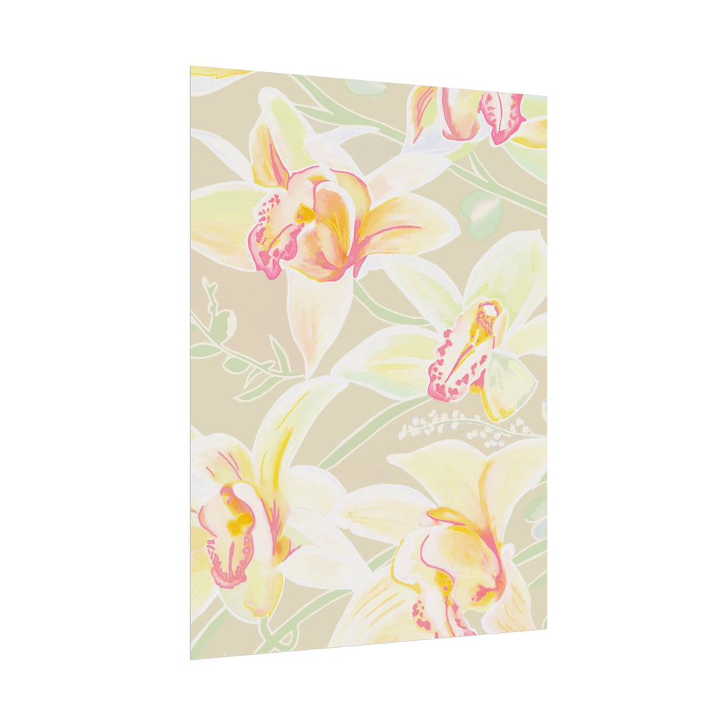 BABY YELLOW ORCHIDS PRINT
