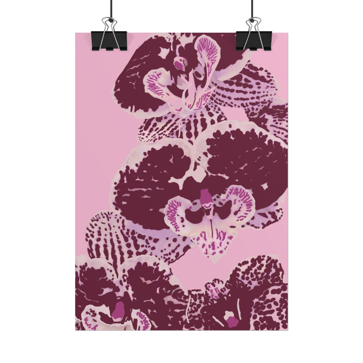 PURPLE ORCHIDS PRINT