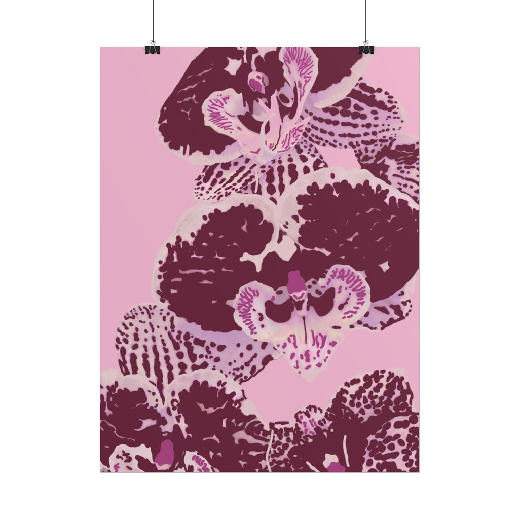 PURPLE ORCHIDS PRINT