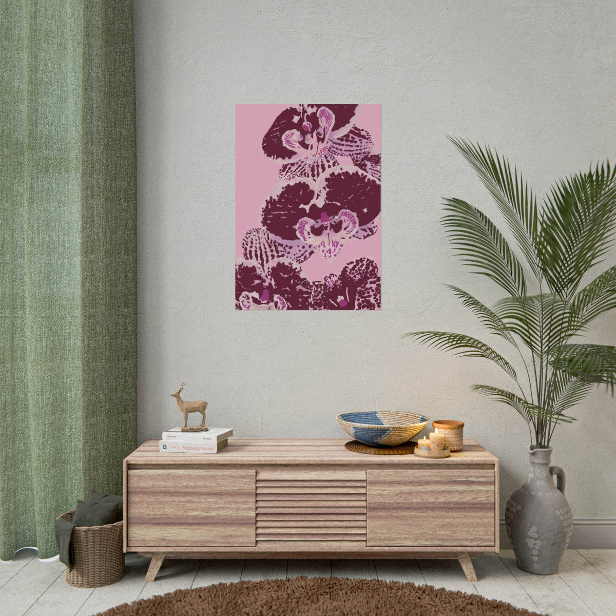 PURPLE ORCHIDS PRINT