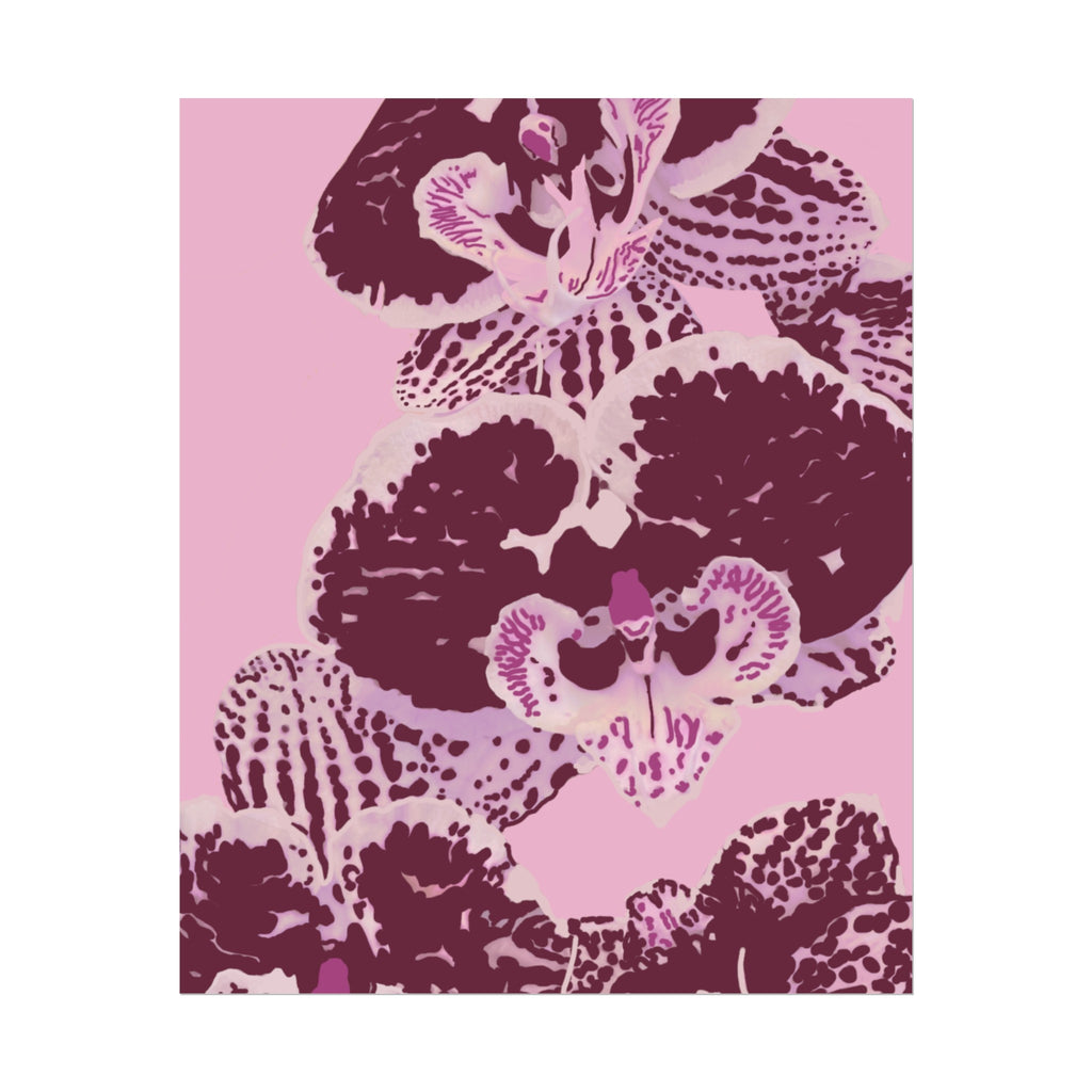 PURPLE ORCHIDS PRINT