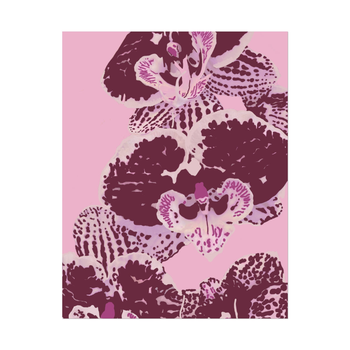 PURPLE ORCHIDS PRINT