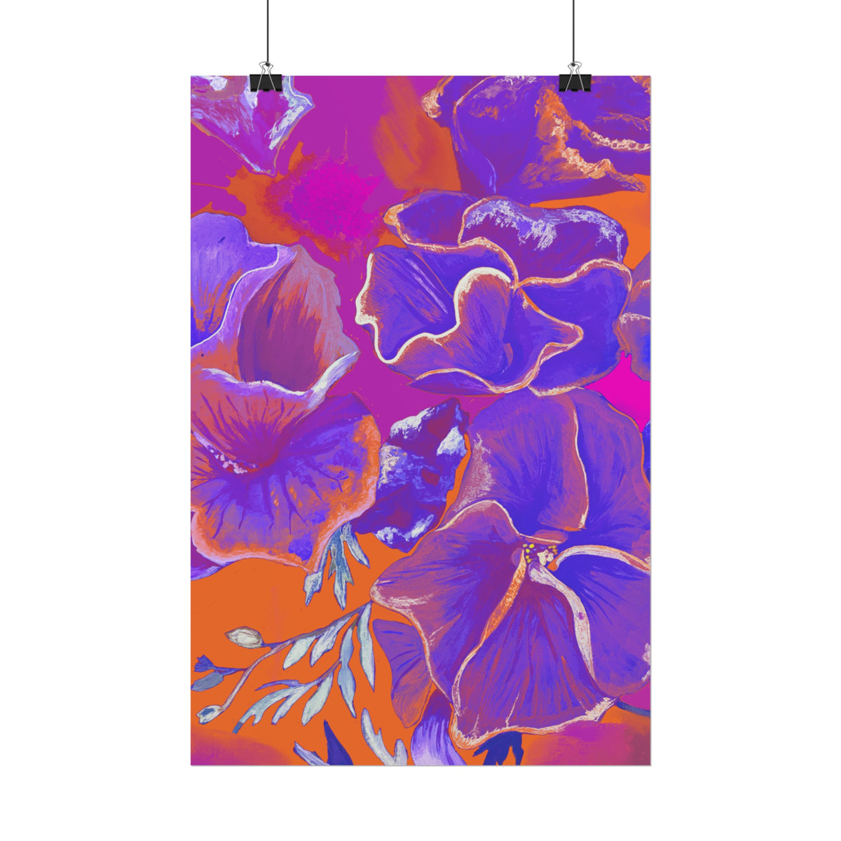 SUNSET FLOWERS PRINT