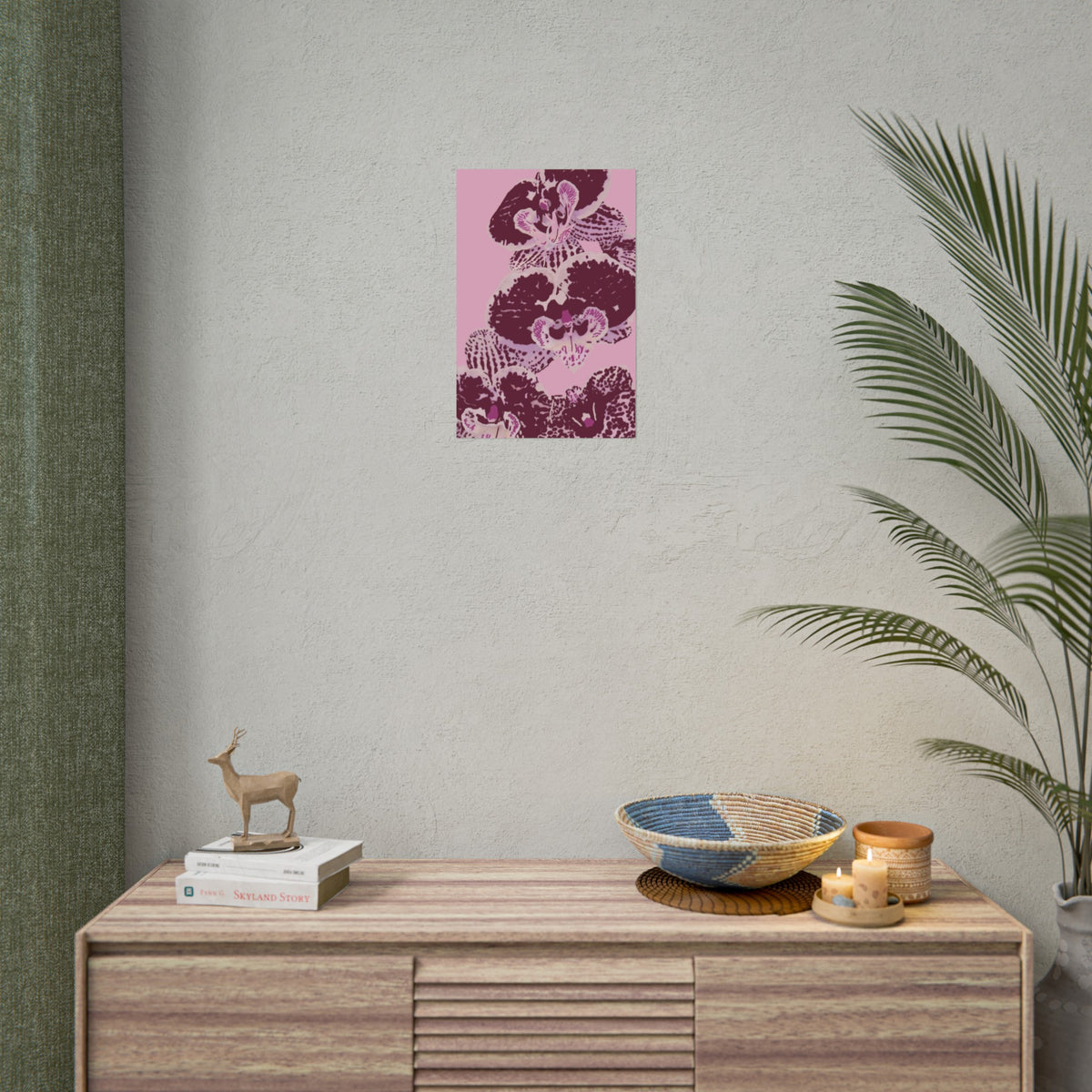 PURPLE ORCHIDS PRINT