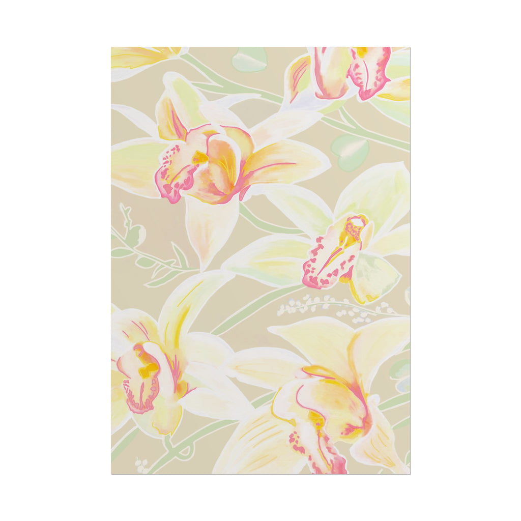 BABY YELLOW ORCHIDS PRINT