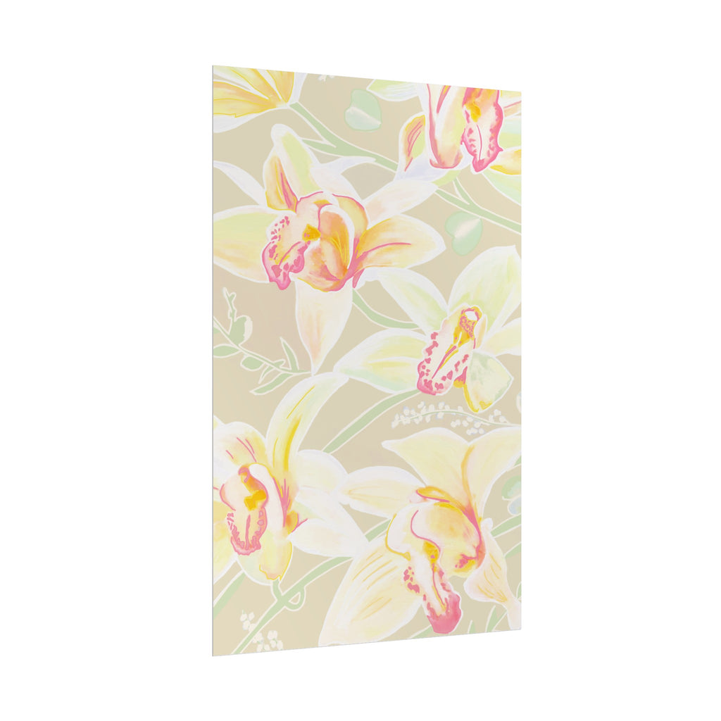 BABY YELLOW ORCHIDS PRINT
