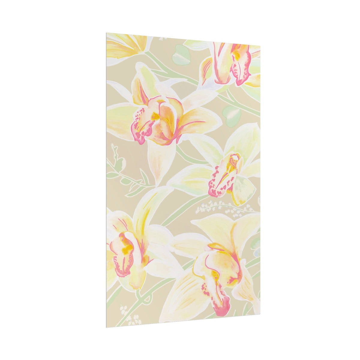BABY YELLOW ORCHIDS PRINT