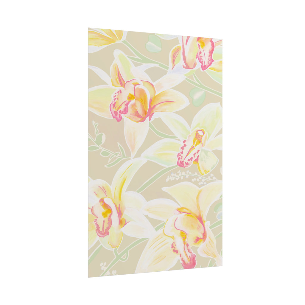 BABY YELLOW ORCHIDS PRINT