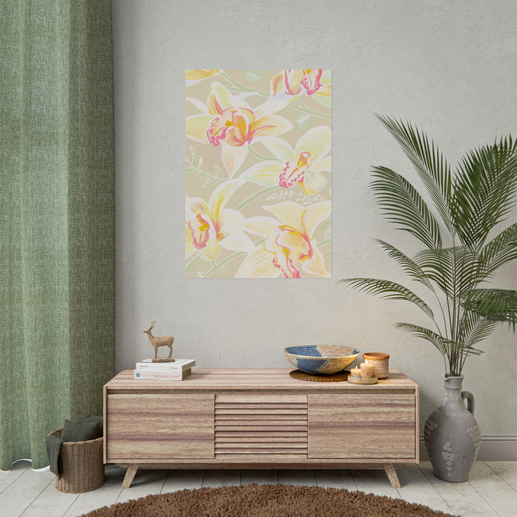 BABY YELLOW ORCHIDS PRINT