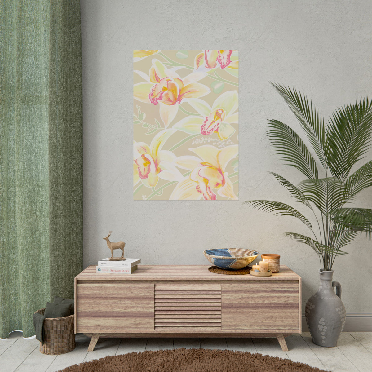 BABY YELLOW ORCHIDS PRINT