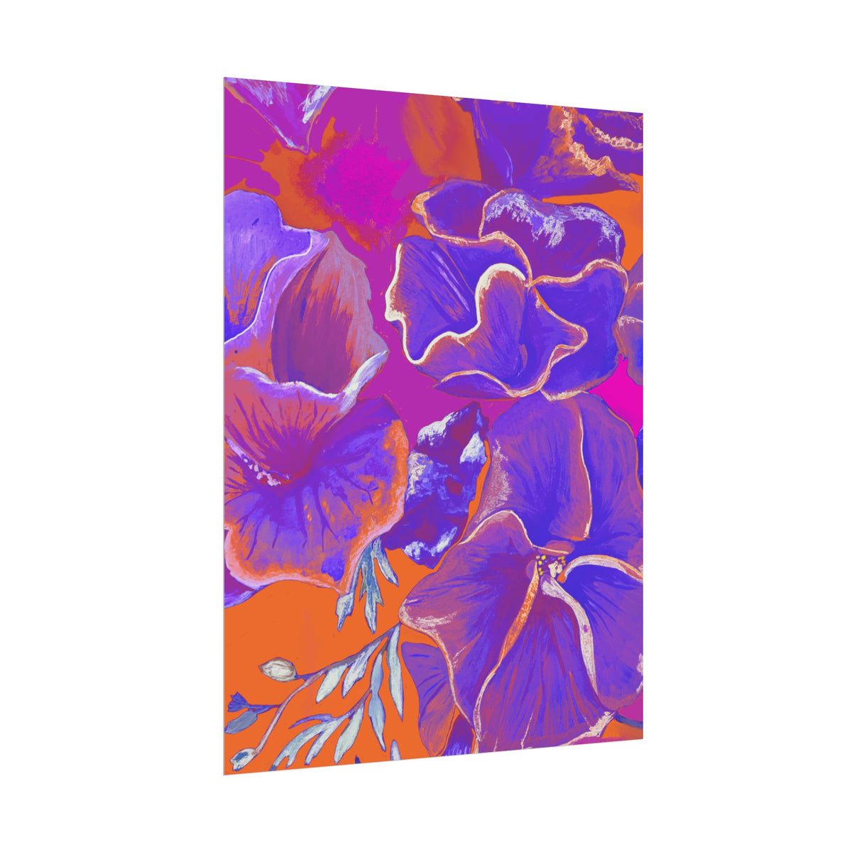 SUNSET FLOWERS PRINT