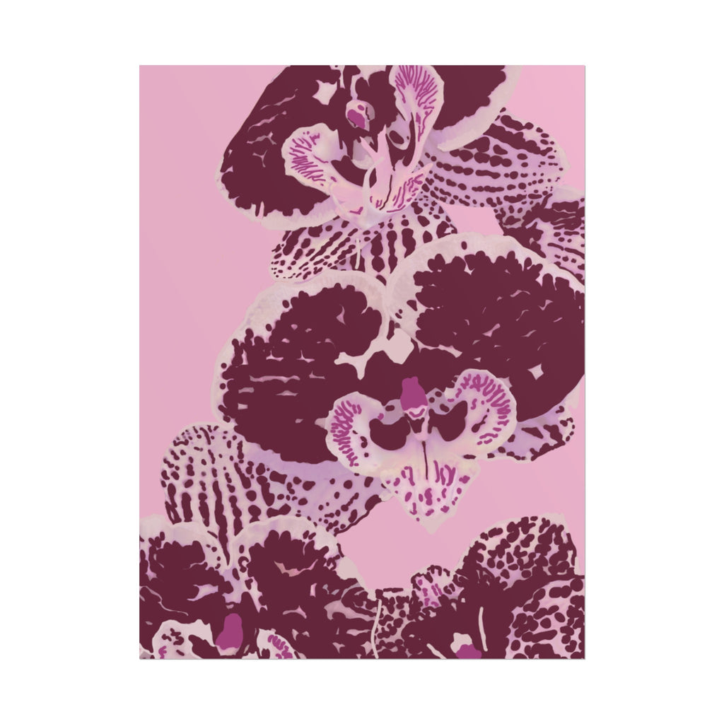 PURPLE ORCHIDS PRINT
