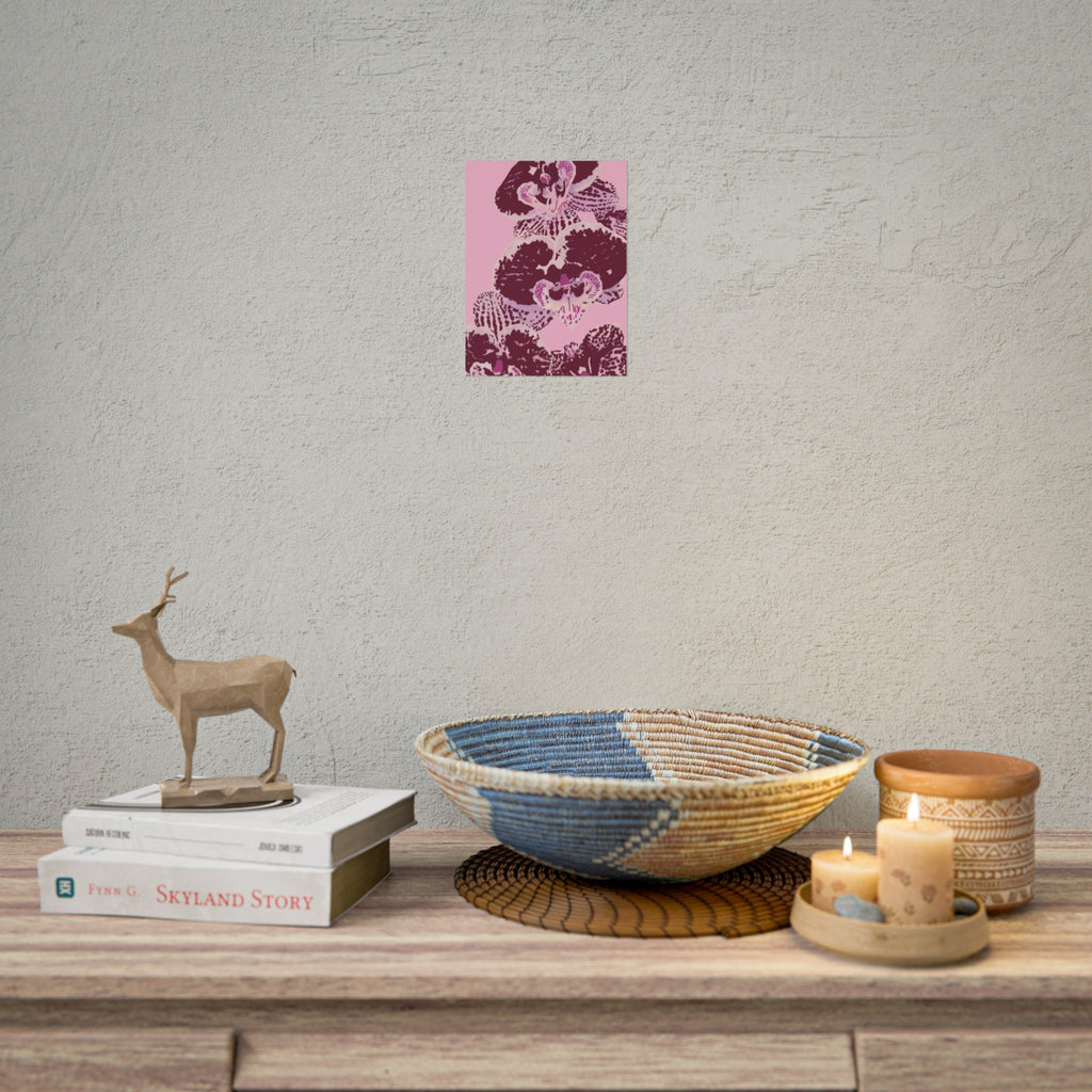 PURPLE ORCHIDS PRINT