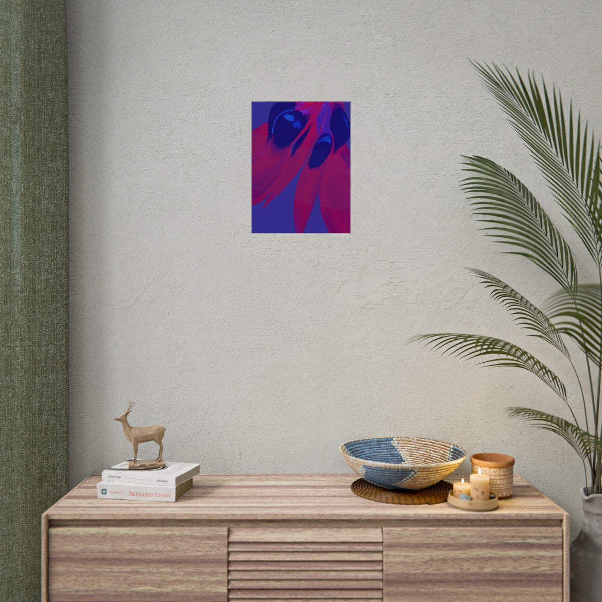 SUNSET DESERT PEA PRINT