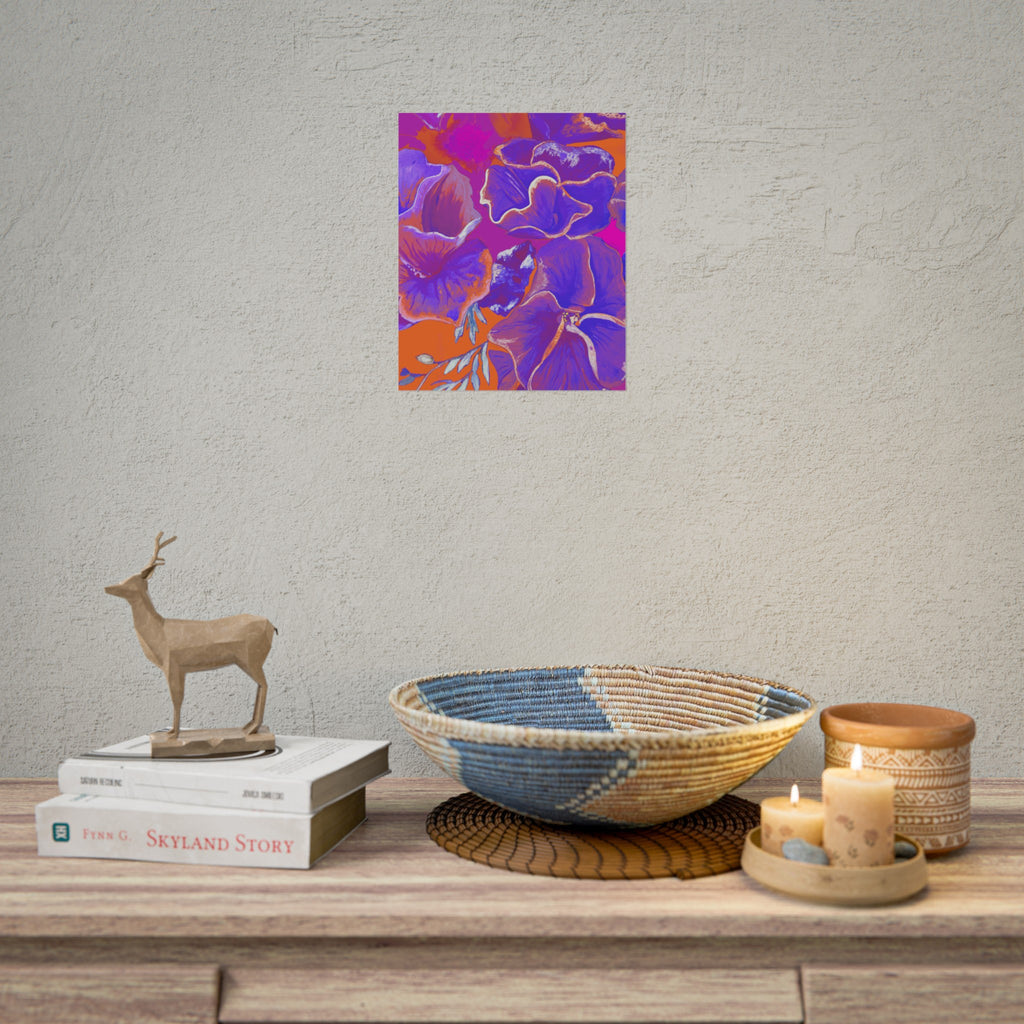 SUNSET FLOWERS PRINT