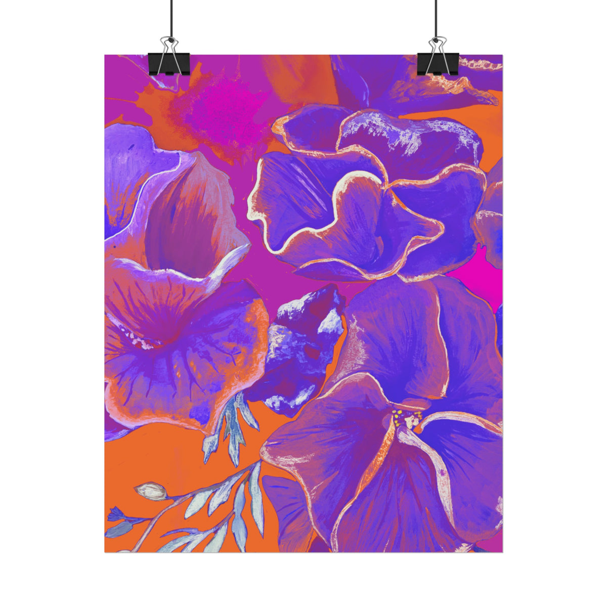 SUNSET FLOWERS PRINT