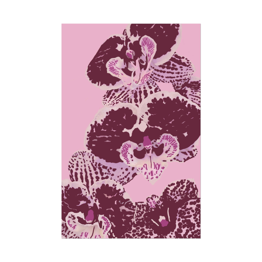 PURPLE ORCHIDS PRINT