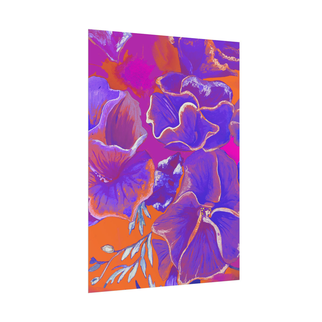 SUNSET FLOWERS PRINT