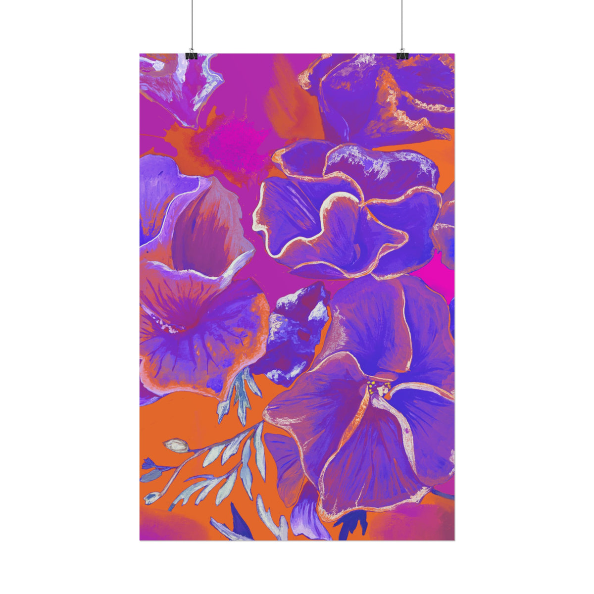 SUNSET FLOWERS PRINT