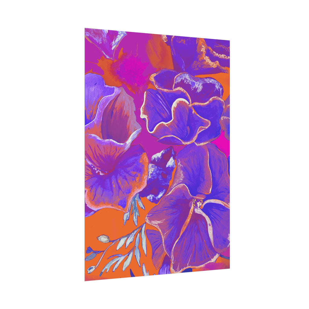 SUNSET FLOWERS PRINT