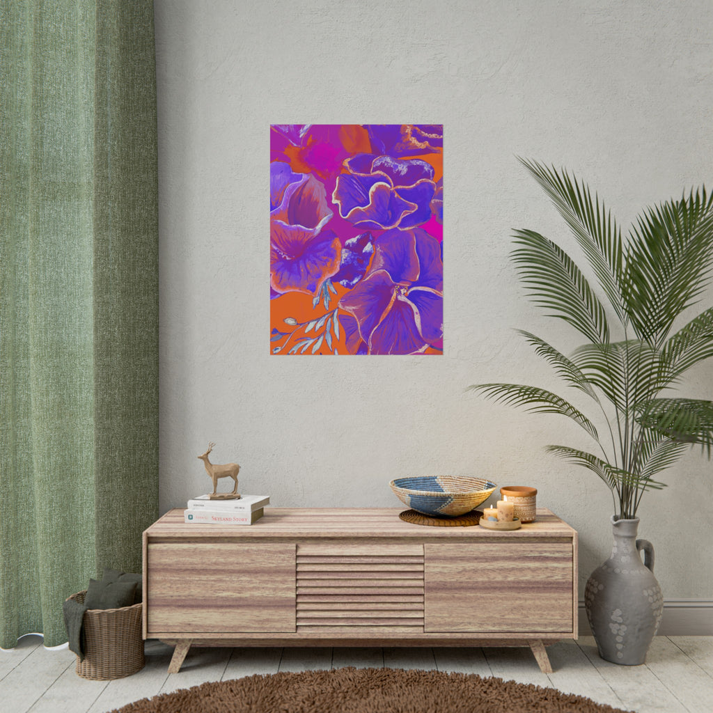 SUNSET FLOWERS PRINT