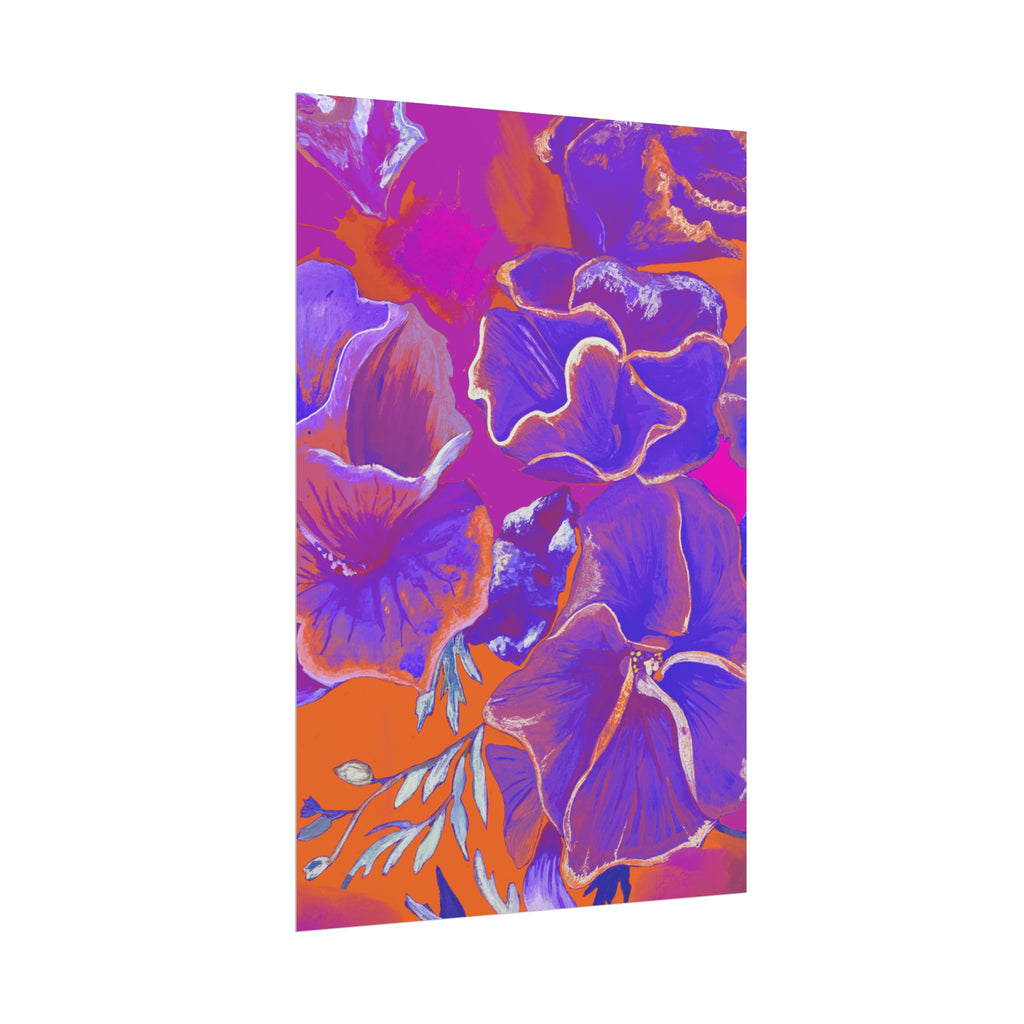 SUNSET FLOWERS PRINT