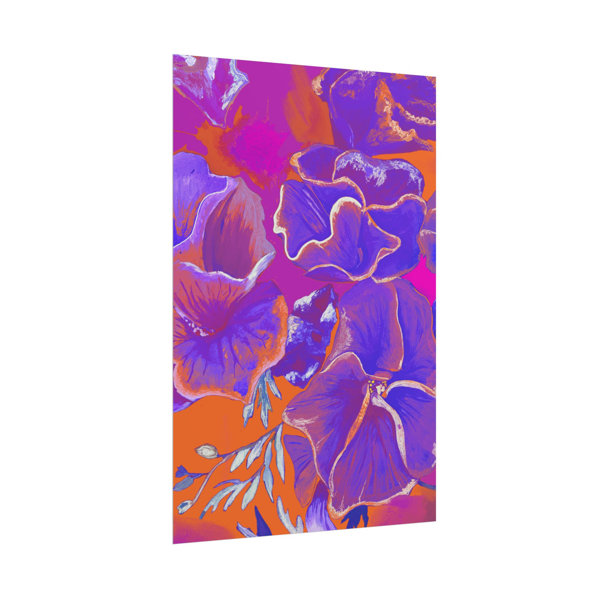SUNSET FLOWERS PRINT