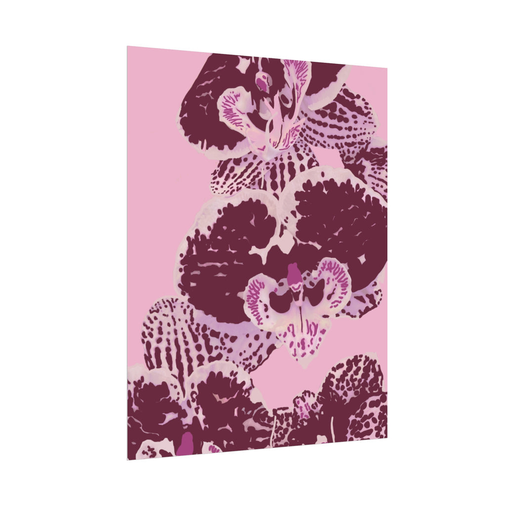 PURPLE ORCHIDS PRINT