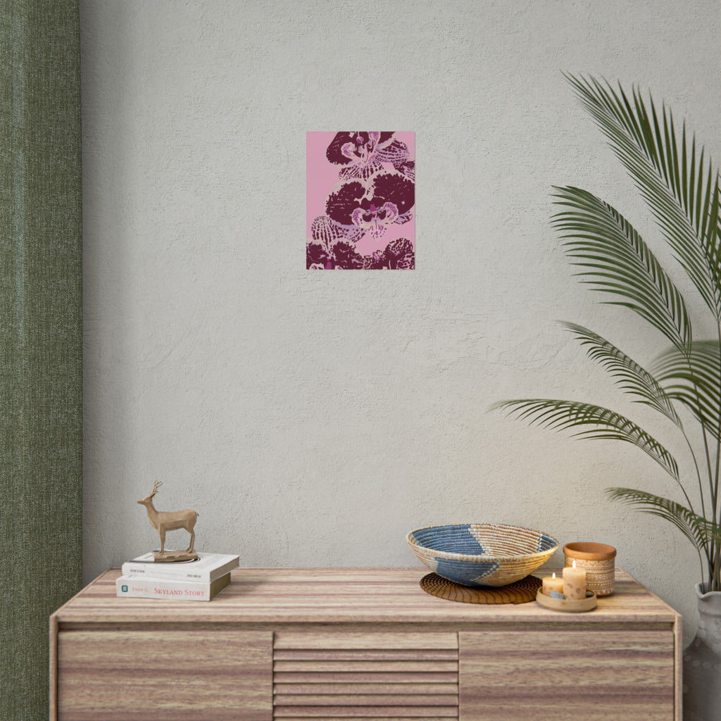 PURPLE ORCHIDS PRINT