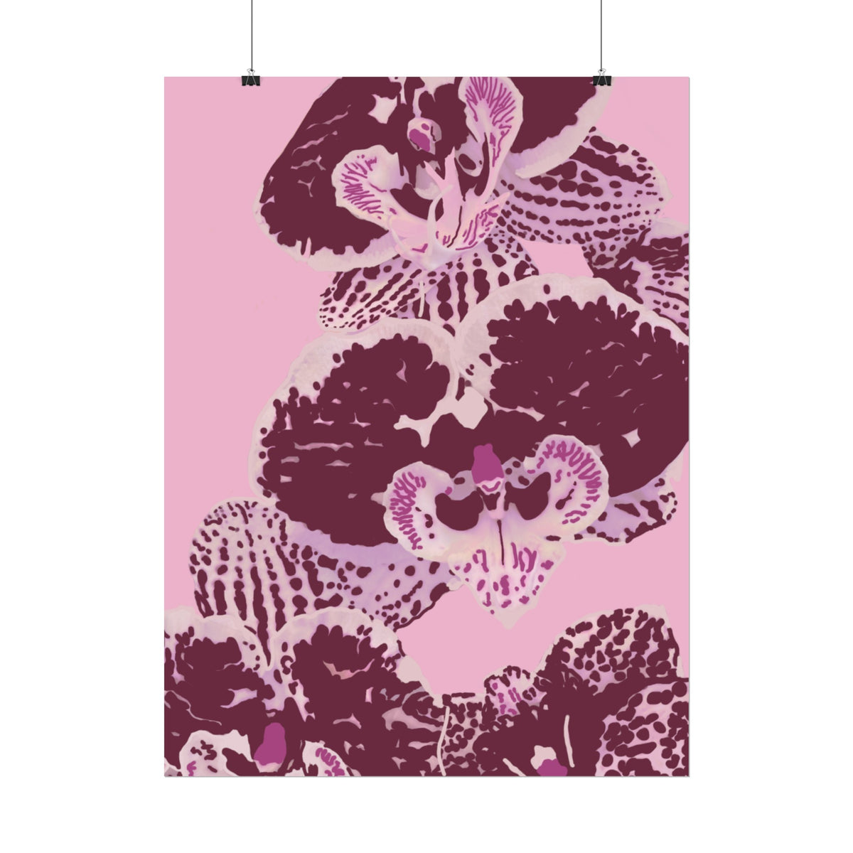 PURPLE ORCHIDS PRINT