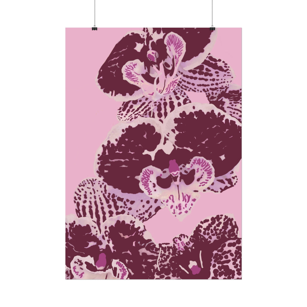 PURPLE ORCHIDS PRINT