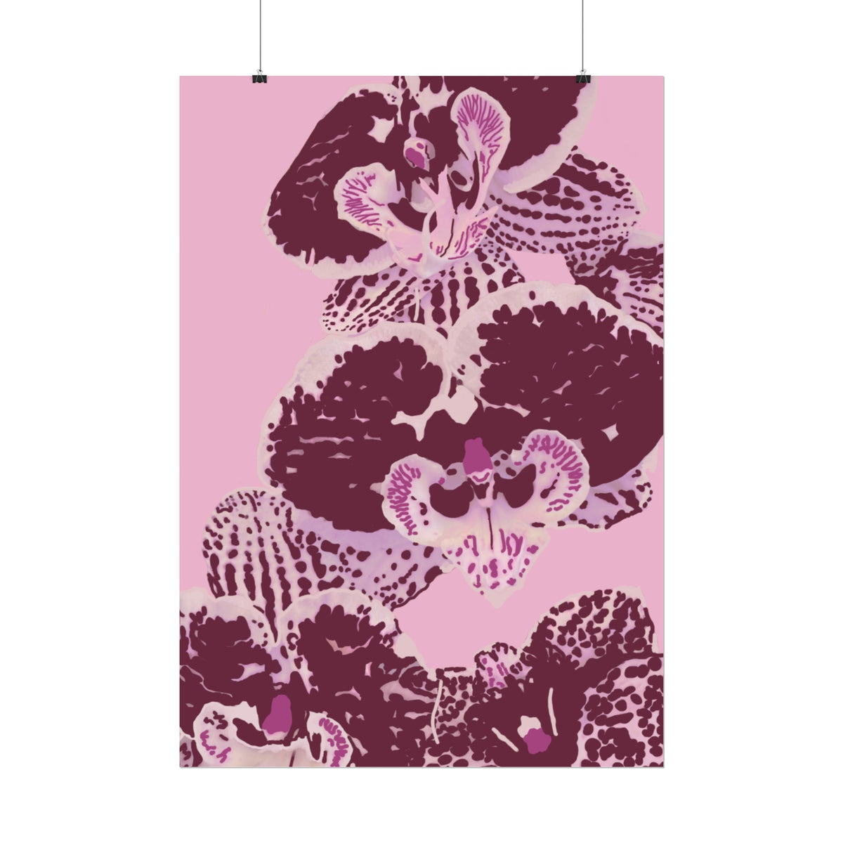 PURPLE ORCHIDS PRINT