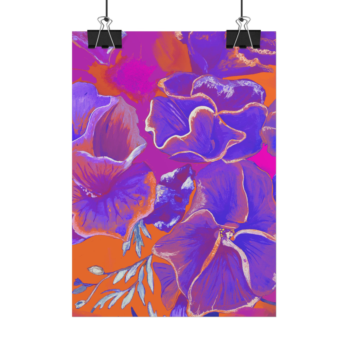 SUNSET FLOWERS PRINT