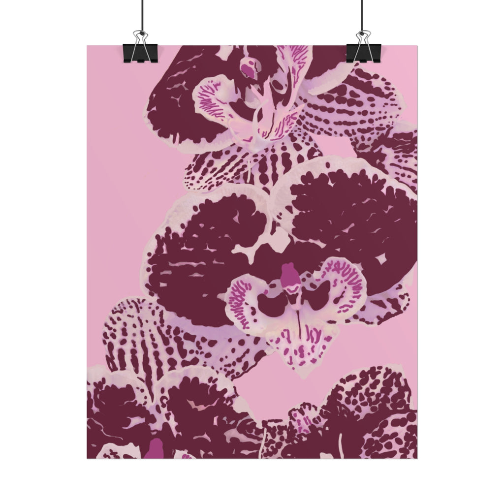 PURPLE ORCHIDS PRINT