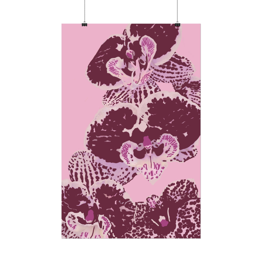 PURPLE ORCHIDS PRINT