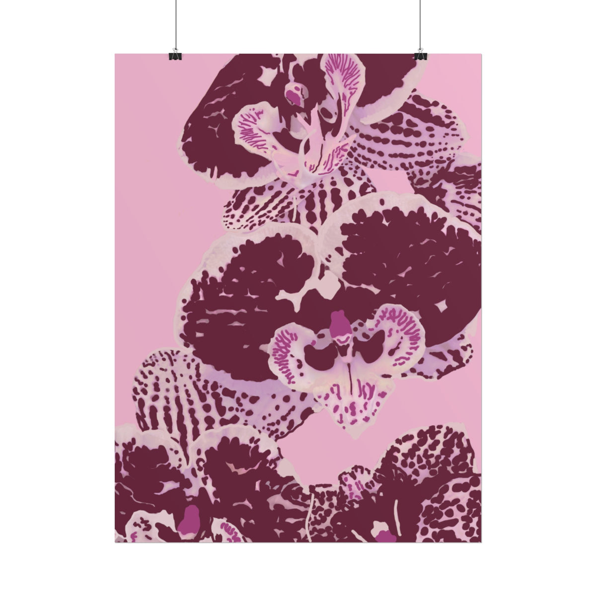 PURPLE ORCHIDS PRINT