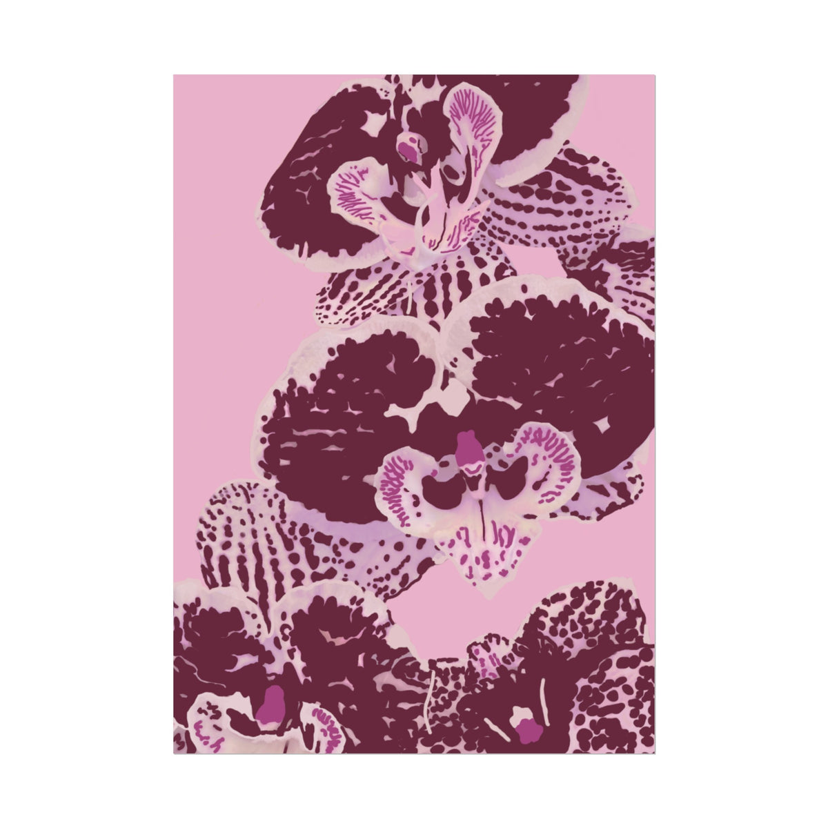 PURPLE ORCHIDS PRINT
