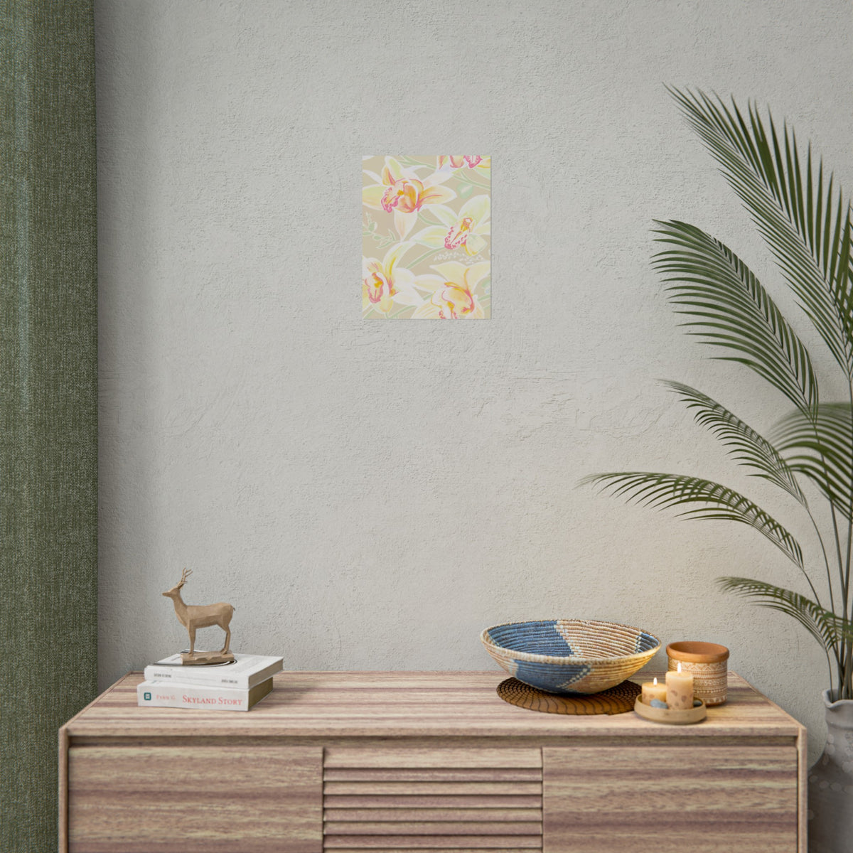 BABY YELLOW ORCHIDS PRINT