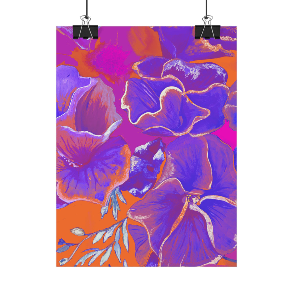 SUNSET FLOWERS PRINT