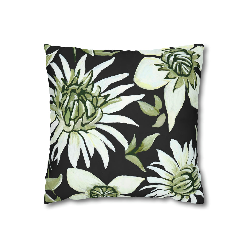 GREEN FLOWERS PILLOWCASE