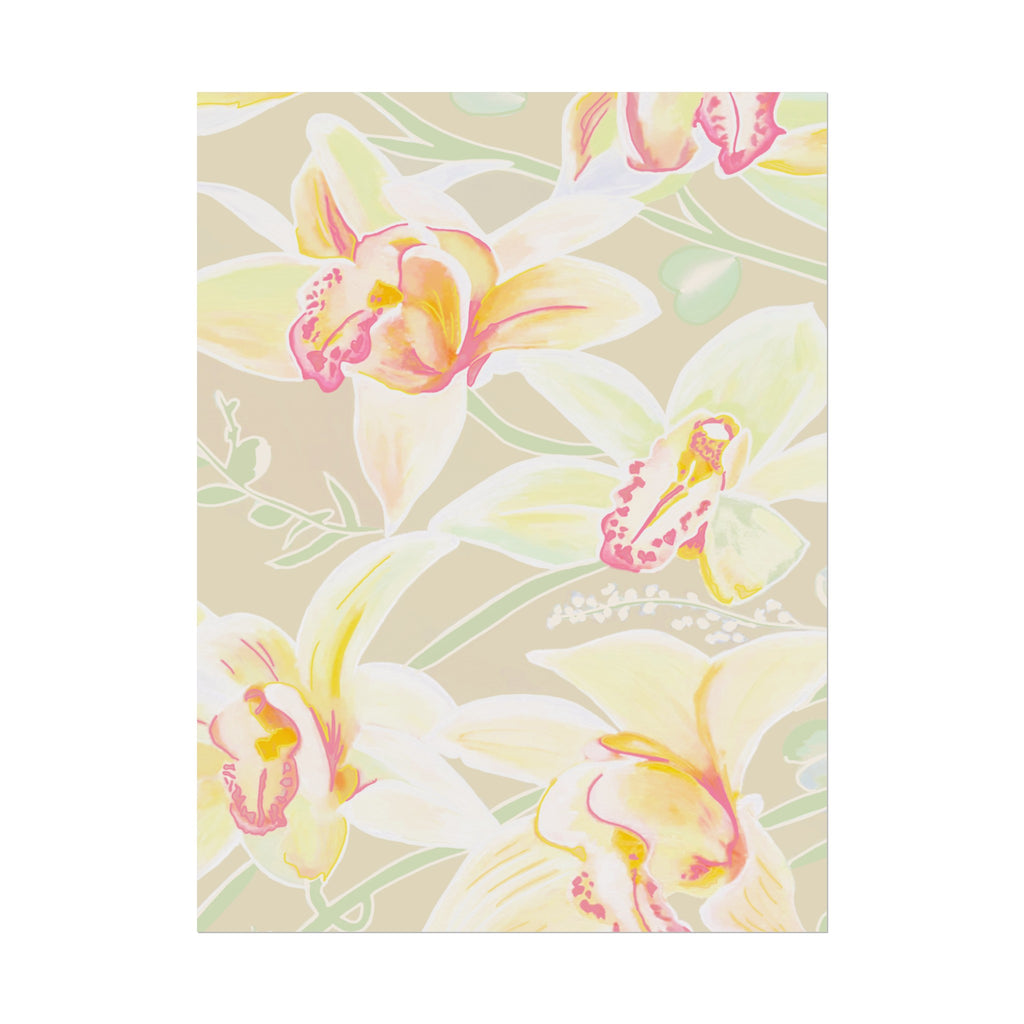 BABY YELLOW ORCHIDS PRINT