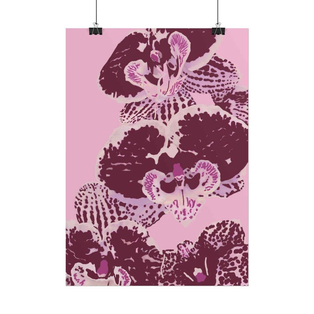 PURPLE ORCHIDS PRINT