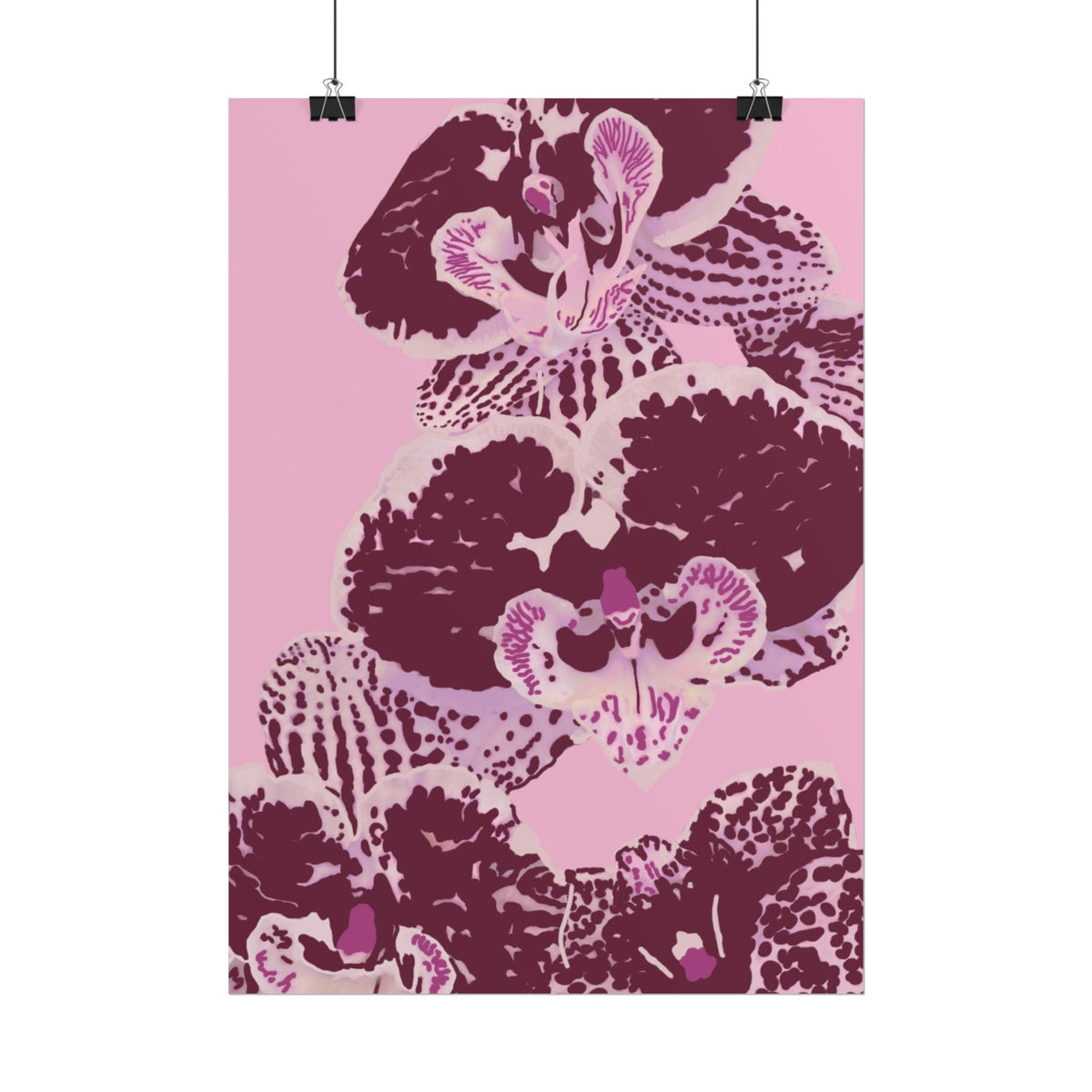 PURPLE ORCHIDS PRINT