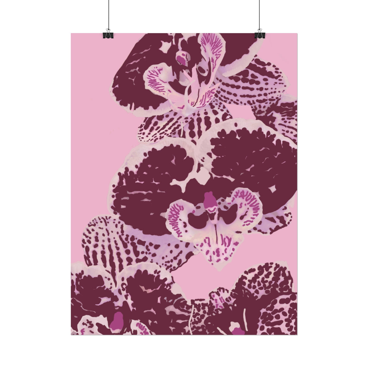 PURPLE ORCHIDS PRINT