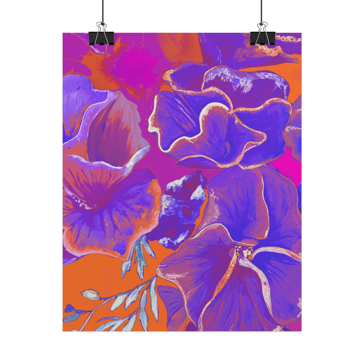SUNSET FLOWERS PRINT