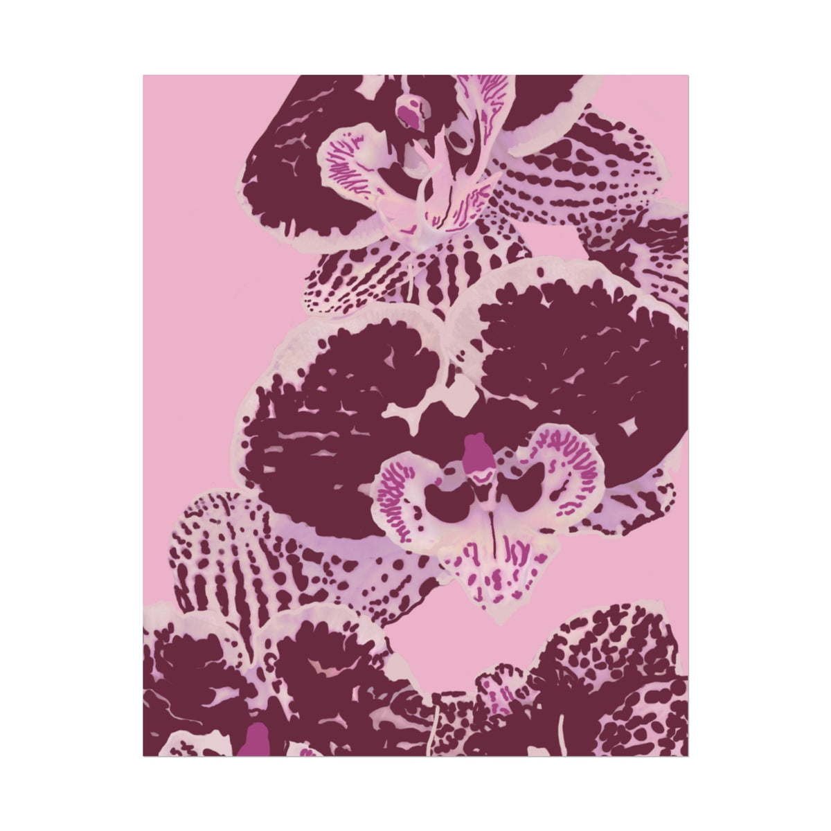 PURPLE ORCHIDS PRINT